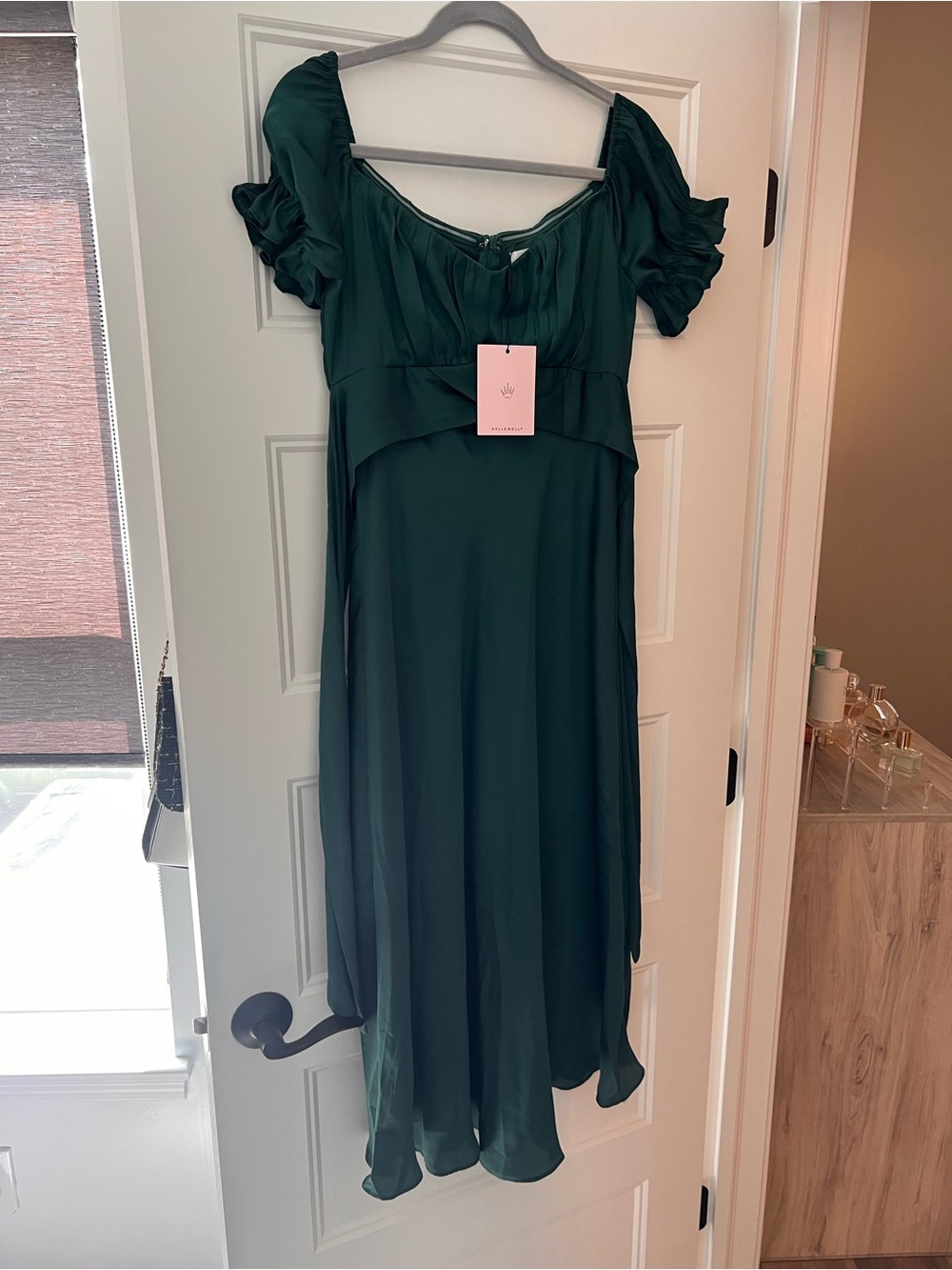 NWT Hello Molly Sky Child Forest Green Maxi (Midi) Dress US 6 M
